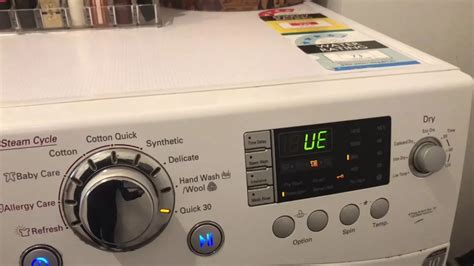 ue lg washer code|Resolving the LG Washer UE Error Code (3 Easy Fixes)